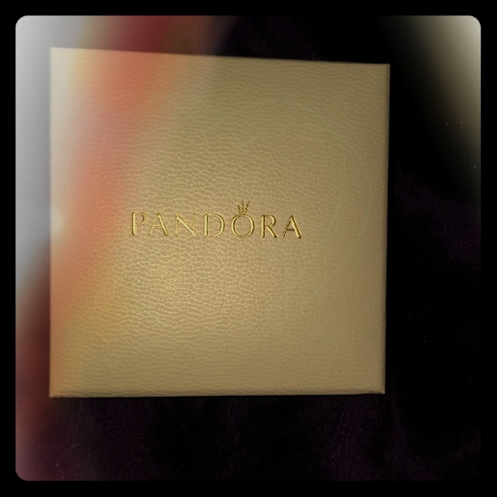 **SOLD ** Authentic Pandora jewelry box, hon top